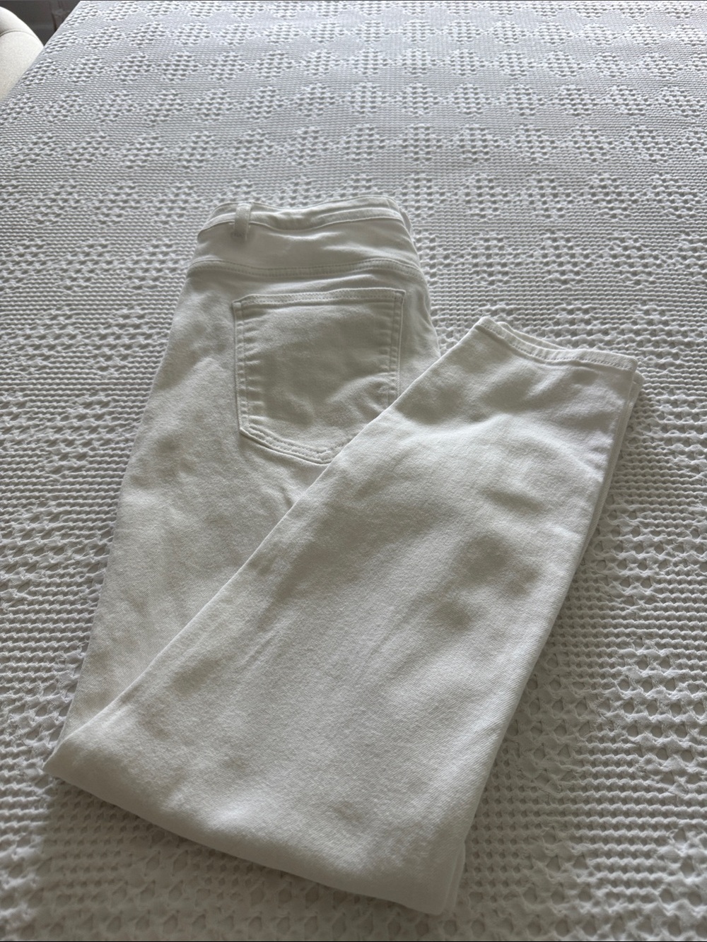 Women's White Boot Cut Jeans — Stretch Denim